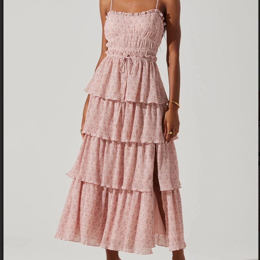 Astr Harriet Tiered Maxi Dress